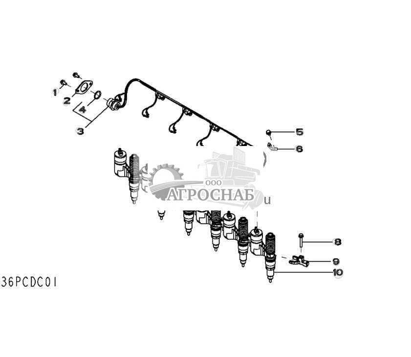 1652 Electronic Unit, Injector  ECU  Wiring Harness 
